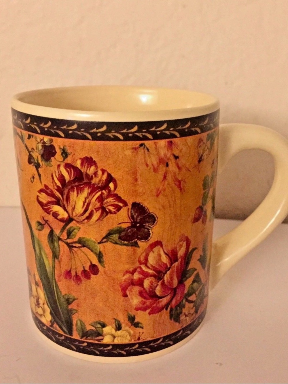 Pamela Gladding with certified International Corporation Floral Mug